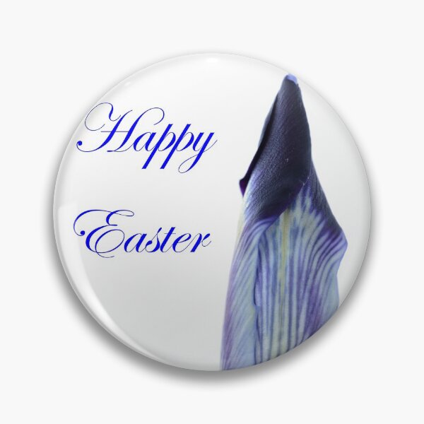 Item preview, Iris histrioides  'Halkis'  Reticulata  with Happy Easter Message designed and sold by Chris Burrows.