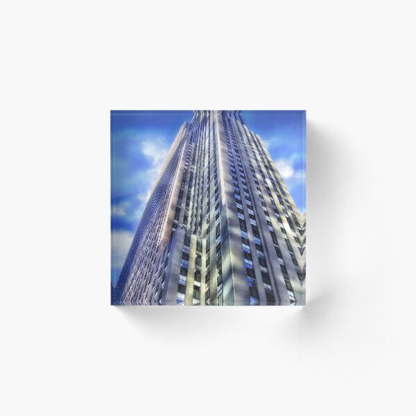 New York - Rockefeller Center Acrylic Block
