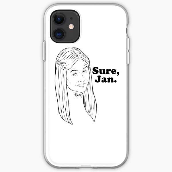 Sure, Jan. - black lines iPhone Soft Case