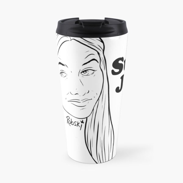 Sure, Jan. - black lines Travel Mug