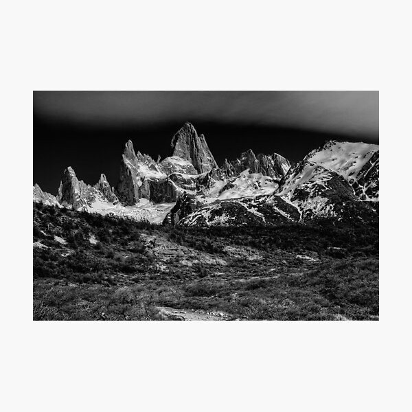 Mt Fitzroy #1 Monochrome Photographic Print