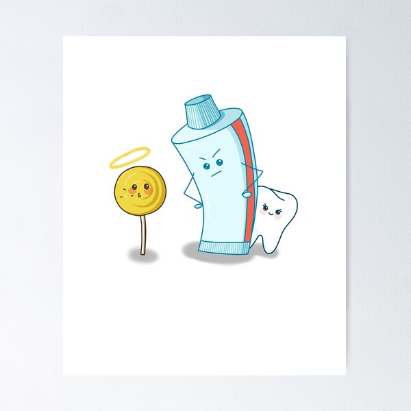 Item preview, Sweet little tooth is protected by toothpaste designed and sold by Arpistudio.