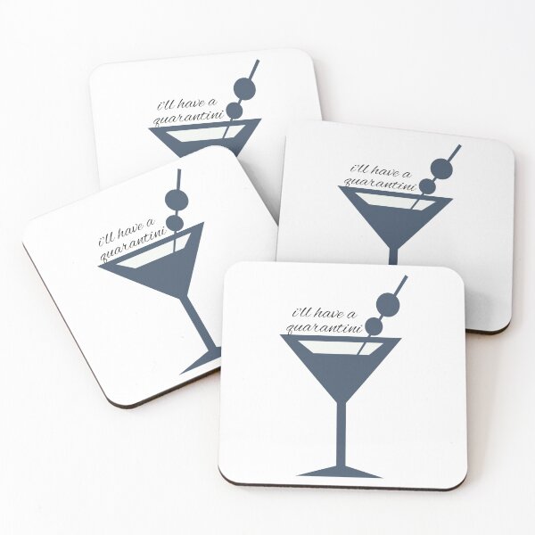 Quarantini Coasters (Set of 4)