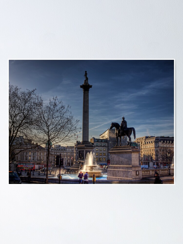 Alternate view of Trafalgar square in the morning 2 Poster
