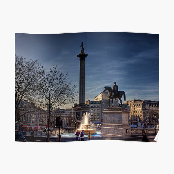 Trafalgar square in the morning 2 Poster