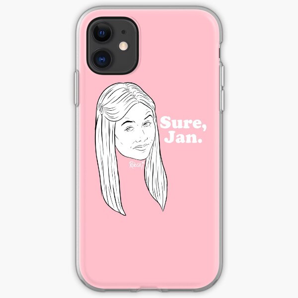 Sure, Jan. - black & white iPhone Soft Case