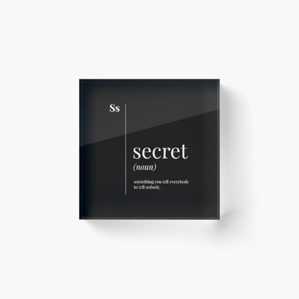 Item preview, Funny Secret Definition designed and sold by Time-is-Money.