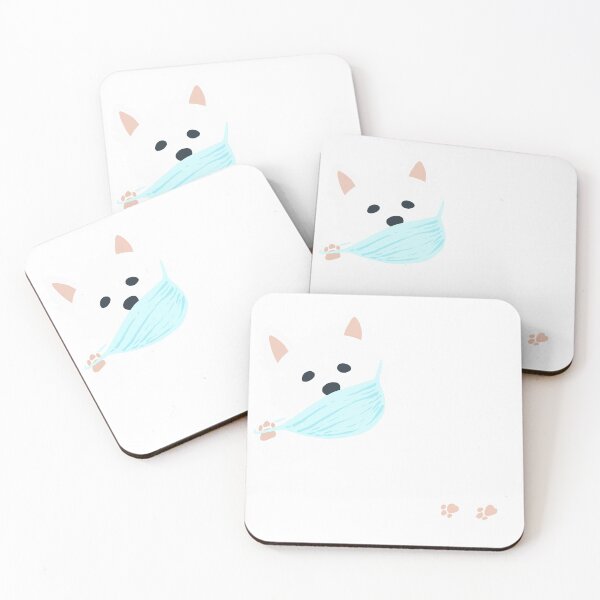 Item preview, Self isolating Westie pup  designed and sold by Miruna Illustration.