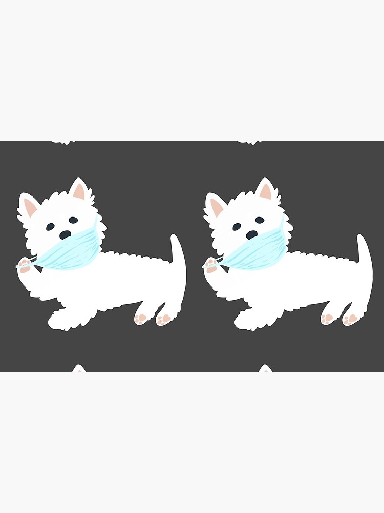 Self isolating Westie pup by mirunasfia