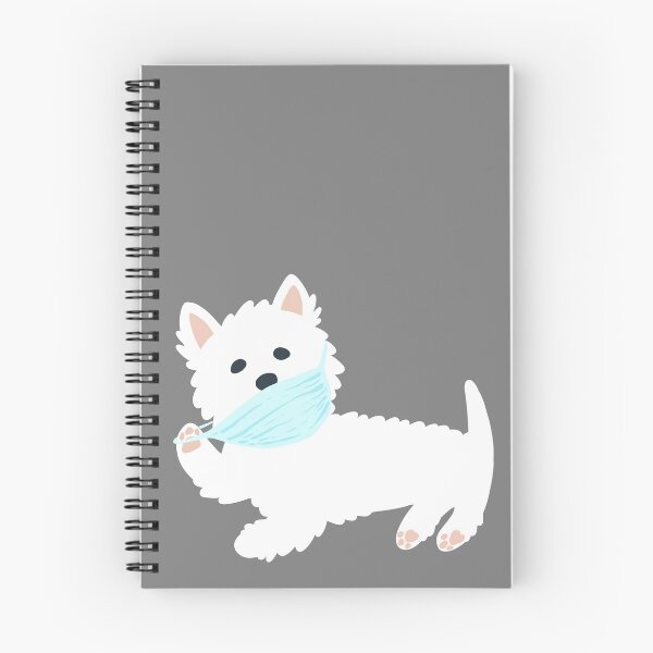 Item preview, Self isolating Westie pup  designed and sold by Miruna Illustration.