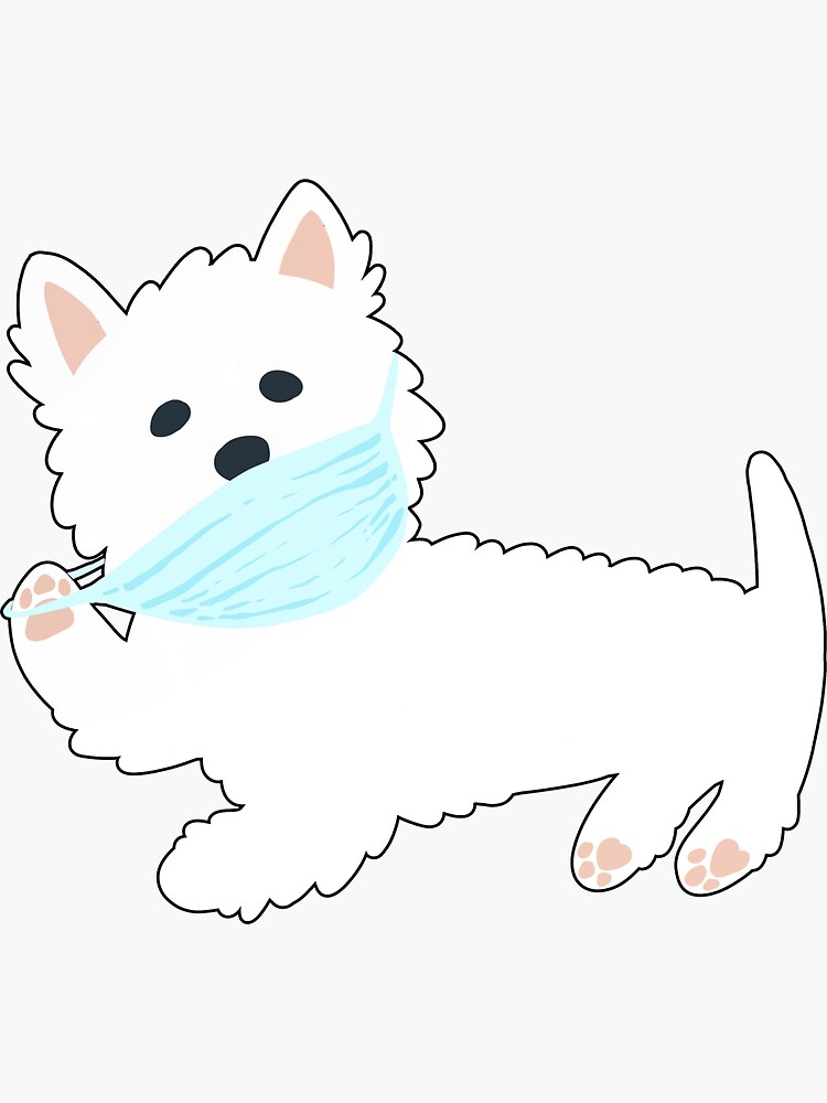 Self isolating Westie pup by mirunasfia