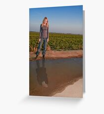 Oliva Meets Fauxlivia Greeting Card
