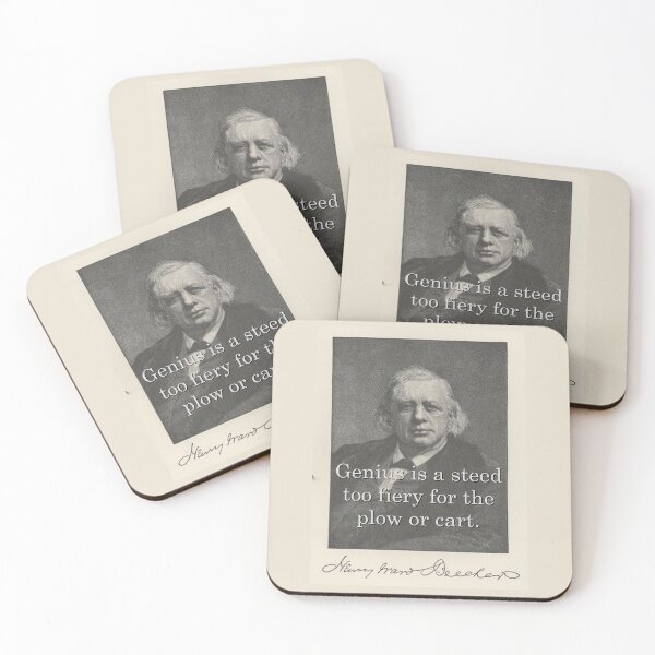 Item preview, Genius Is A Steed - H W Beecher designed and sold by CrankyOldDude.