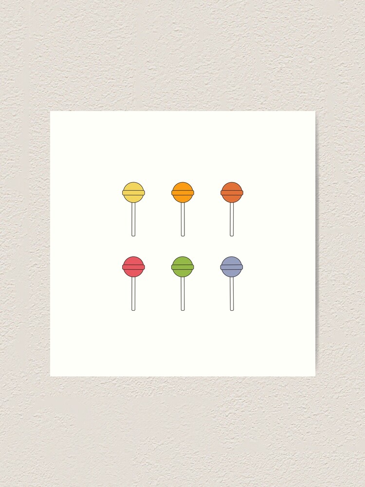 Alternate view of Happy Lollipop Sugar Candy Art Print