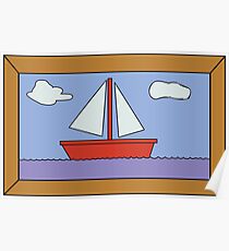 Sail Boat Artwork Poster