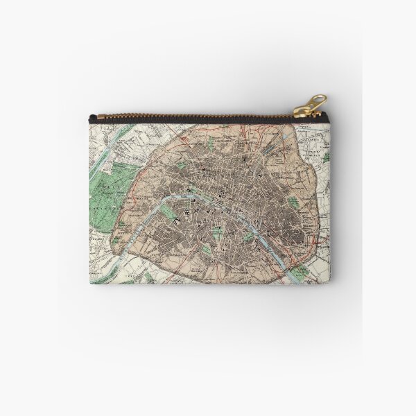 Item preview, Vintage Map of Paris France (1872) designed and sold by BravuraMedia.