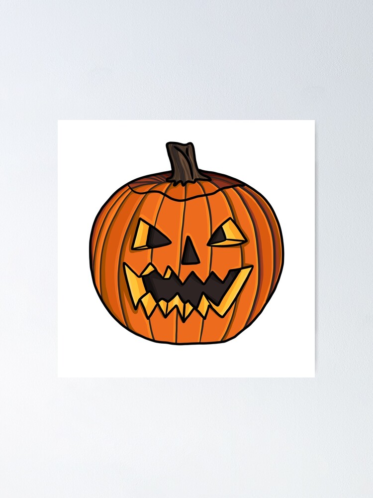 PUMPKIN Sticker Halloween Thanksgiving Fall Autumn Vinyl Decal Jack O Lantern