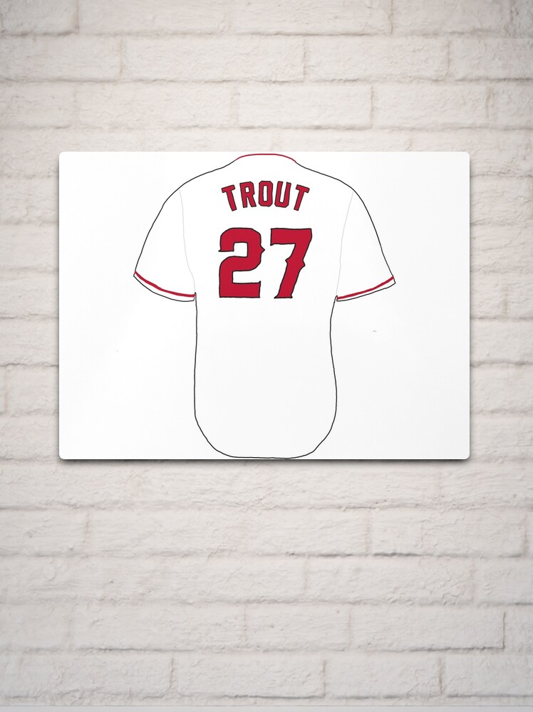 Mike Trout Jersey  Greeting Card for Sale by athleteart20