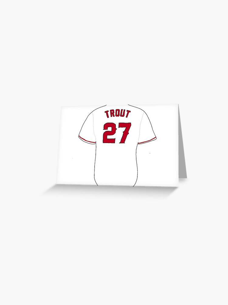 mike trout jersey card