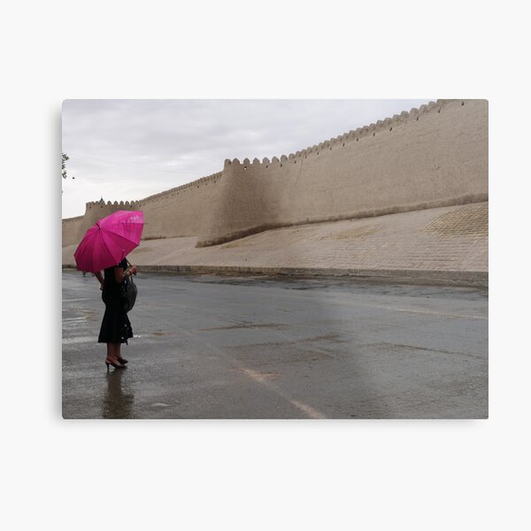 Standing in the rain (Khiva) Metal Print