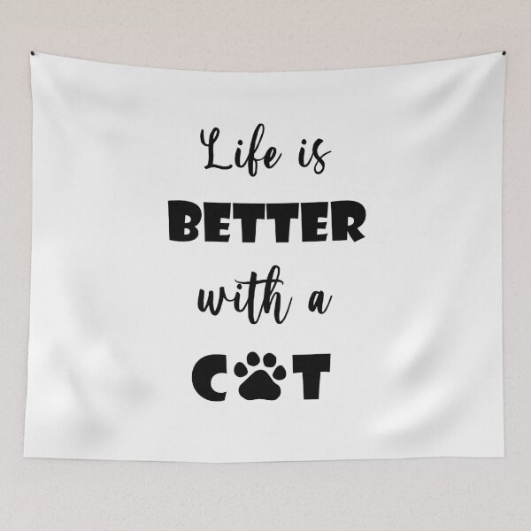 Item preview, Life is Better with a Cat designed and sold by CM-PD.