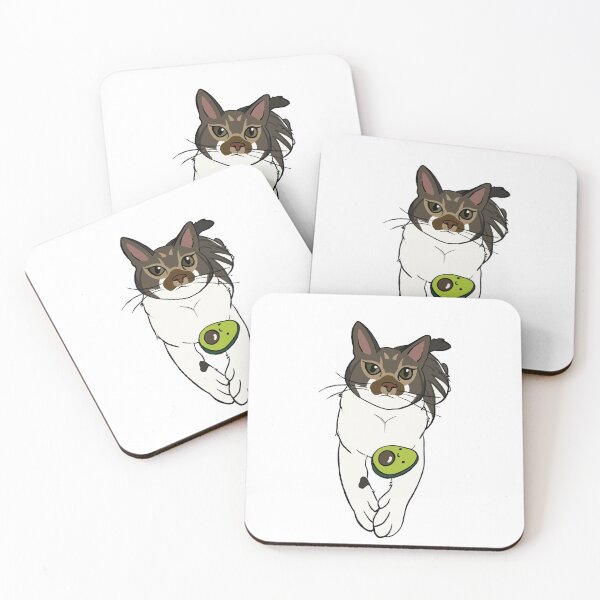 Item preview, Cat with Avocado designed and sold by Bree Rodriguez.