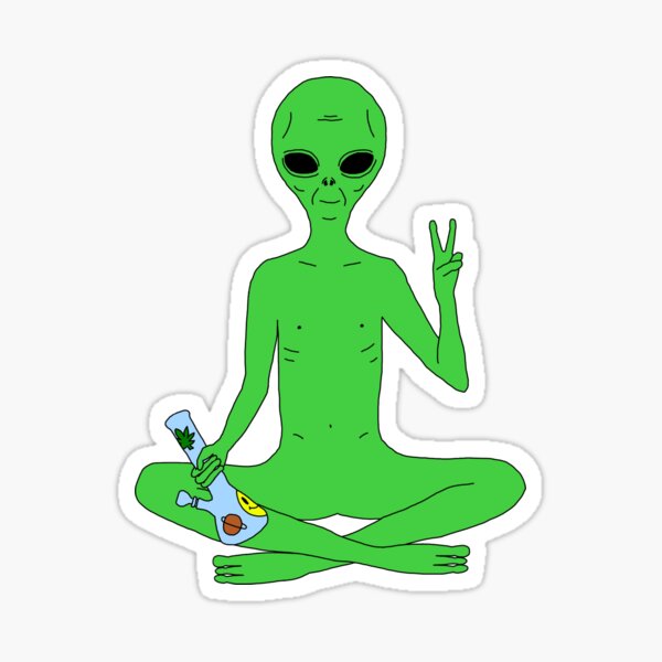 Item preview, Alien Stoner designed and sold by BigKylehuna.