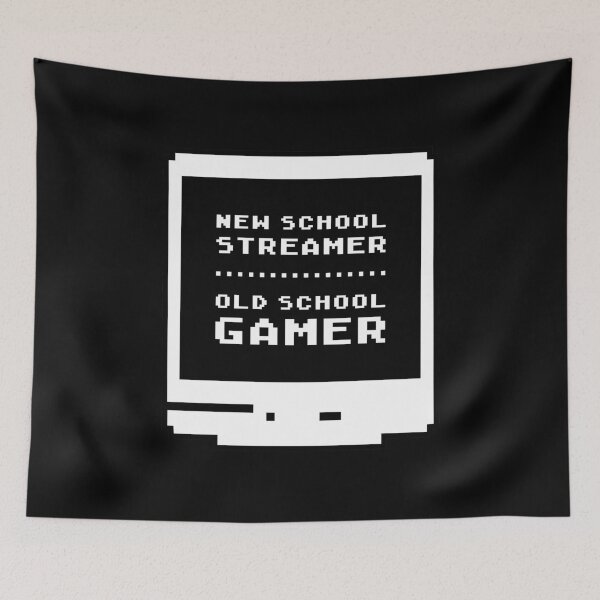 Item preview, New School Streamer Old School Gamer designed and sold by Time-is-Money.