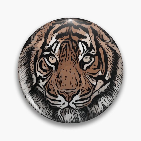 Item preview, Tiger 'Hu' Symbolises Strength Courage And Dignity designed and sold by brodyquixote.