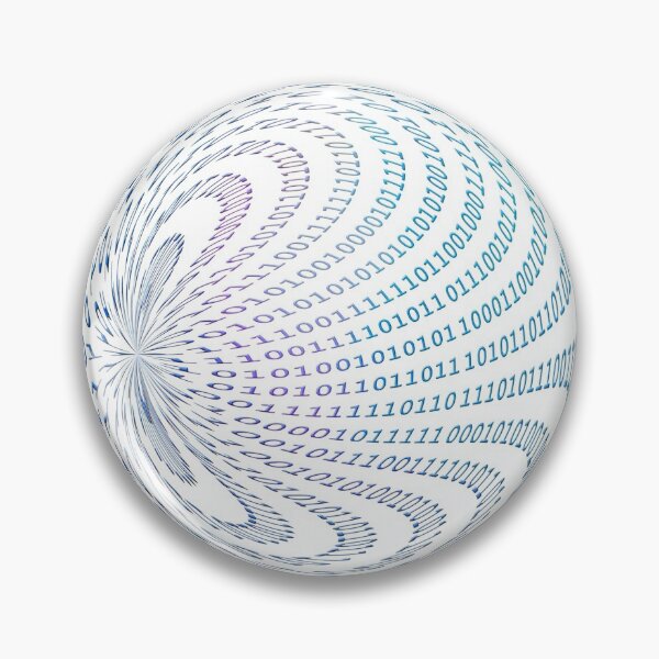 Item preview, Binary logo globe designed and sold by Delicarte.