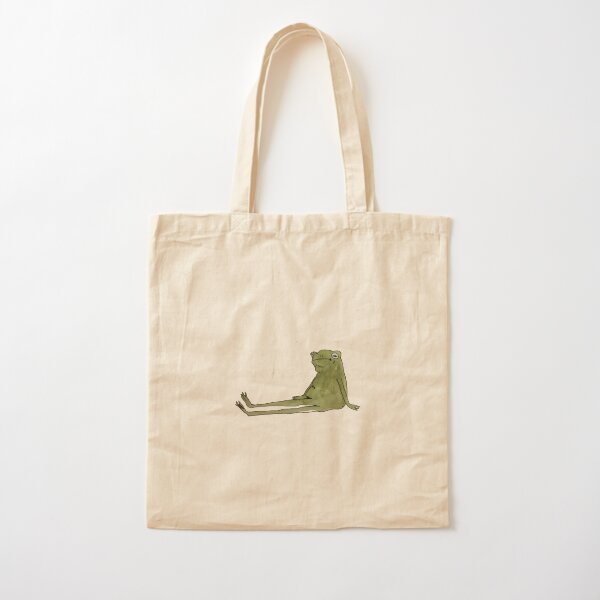 frog tired of quarantine Cotton Tote Bag