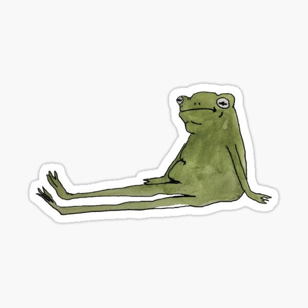 frog tired of quarantine Sticker