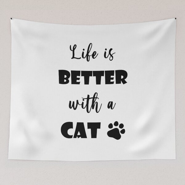Item preview, Life is Better with a Cat (Version 2) designed and sold by CM-PD.