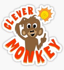 Clever Monkey Sticker