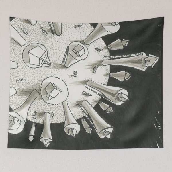 Item preview, Covid-19 Coronavirus Social Distancing Pandemic World designed and sold by PetsIllustrated.