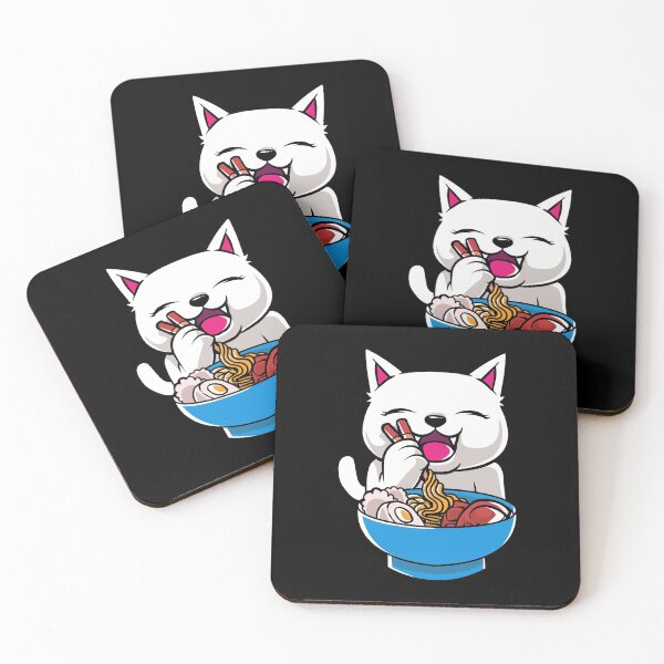 Item preview, Kawaii Cat Ramen Bowl Funny Anime Noodles Kitty designed and sold by perfectpresents.