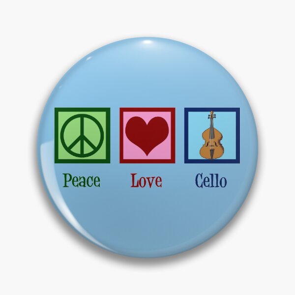 Item preview, Peace Love Cello designed and sold by Epic Love Designs.