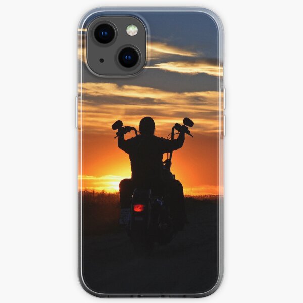 Sonnenuntergang Reiter iPhone Flexible Hülle