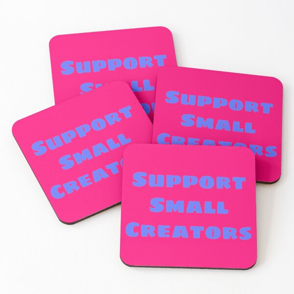 Item preview, Support Small Creators - Light Blue With Pink Background designed and sold by snail-galaxy.