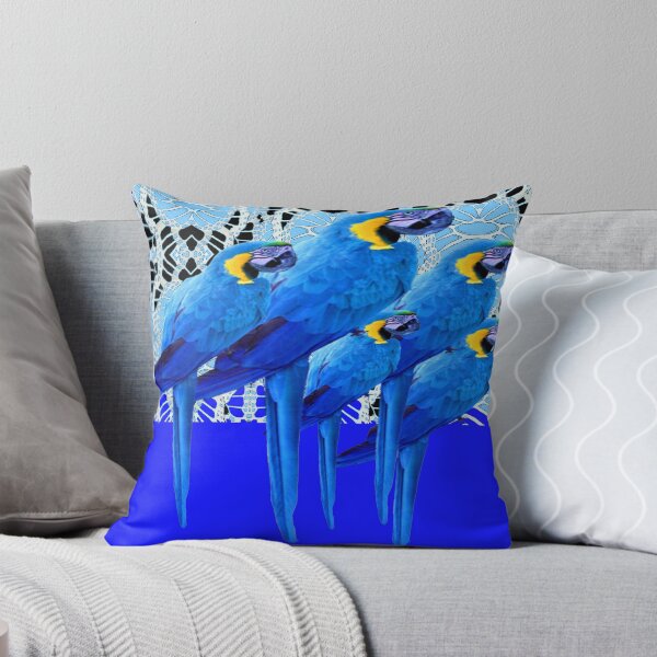 Item preview, BLUE MACAWS PATTERN ON BLUE COLOR ART designed and sold by sharlesart.