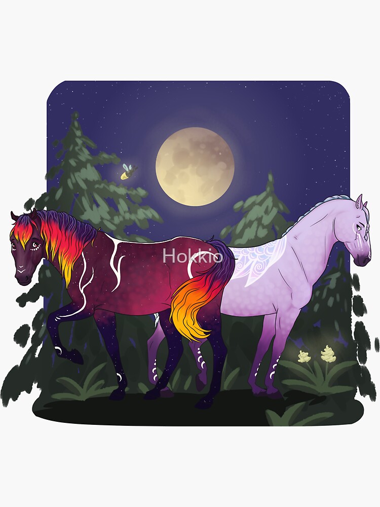 "Umbra und Ayla Star Stable" Sticker von Hokkio | Redbubble