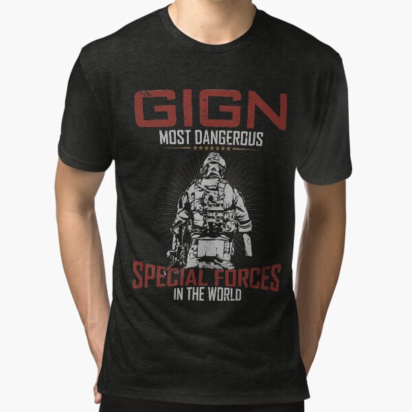 GIGN French Special Forces Best Gift For GIGN Lover T-shirt chiné