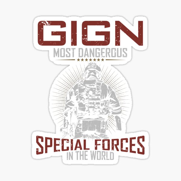 GIGN French Special Forces Best Gift For GIGN Lover Sticker