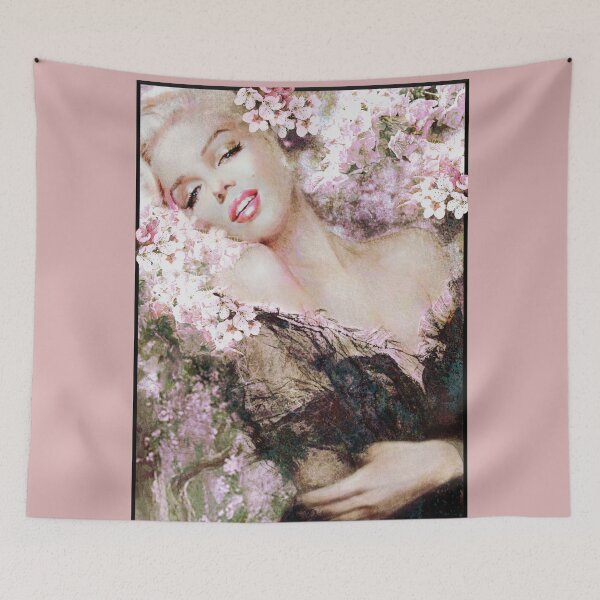 Item preview, Marilyn Cherry Blossoms Pink Bright designed and sold by TheoDanella.