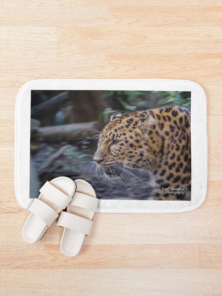 "leopard" Bath Mat for Sale by karlthorndick Redbubble