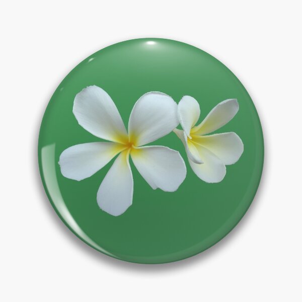 Item preview, Frangipani - White and Yellow on Green designed and sold by STHogan.