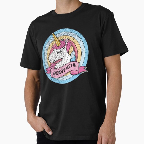 Artikel-Vorschau von Lustiges T-Shirt des Schwermetall-Einhorns. Für Headbanger mit Sinn für Humor. Tragen Sie es bei Ihrem nächsten Festival. Distressed-Effekt., designt und verkauft von paulo silveira.