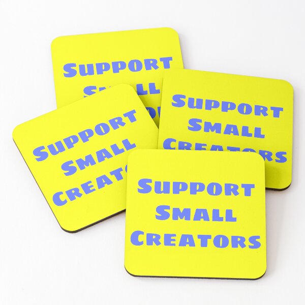 Item preview, Support Small Creators - Light Blue With Yellow Background designed and sold by snail-galaxy.