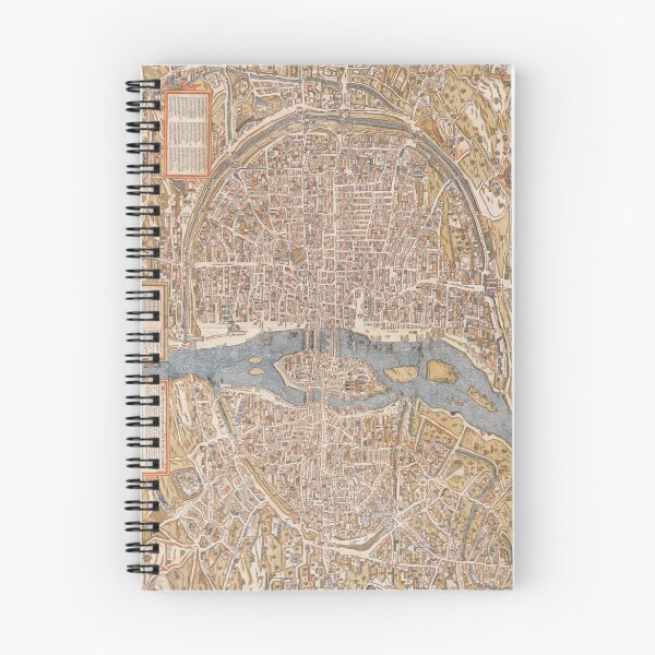 Item preview, Vintage Map of Paris (1550) designed and sold by BravuraMedia.