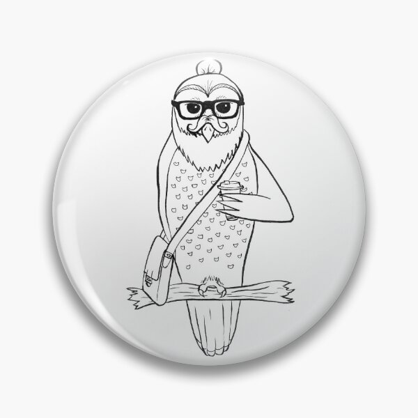 Item preview, Portland Hipster Spotted Owl No. 1 designed and sold by MythrosStudios.